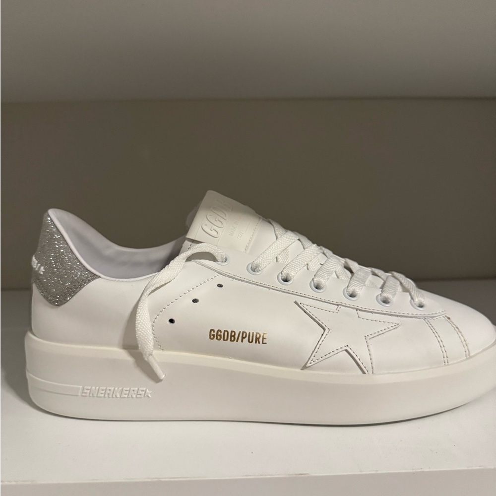 NWT Golden Goose Pure Star White Sneakers